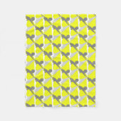 Abstrakt Art Energy Yellow Gray Fleecedecke (Vorderseite)