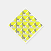 Abstrakt Art Energy Yellow Gray Serviette (Ecke)