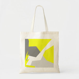 Abstrakt Art Energy Yellow Gray Tragetasche