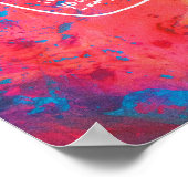 Abstrakt Art ermutigt motivierend Plakat (Ecke)