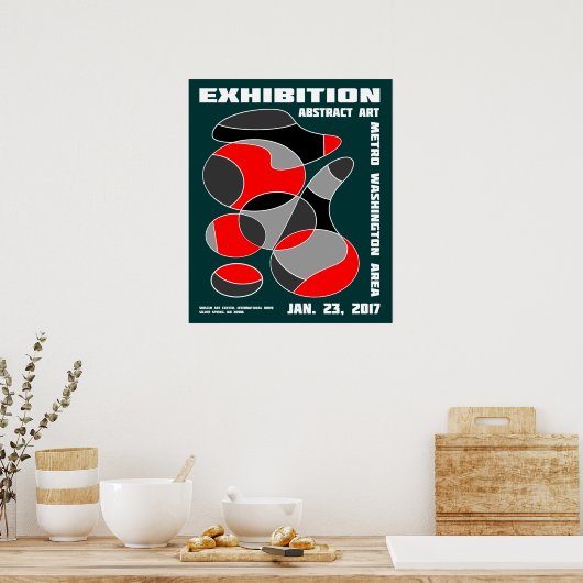 Abstrakt Art Exhibition Poster #1 (Küche)