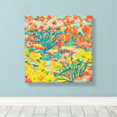 Abstrakt Art Exotic Summer Garden Leinwanddruck (Insitu (Holzboden))