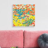 Abstrakt Art Exotic Summer Garden Leinwanddruck (Insitu (Wohnzimmer))