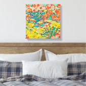 Abstrakt Art Exotic Summer Garden Leinwanddruck (Insitu (Schlafzimmer))