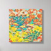 Abstrakt Art Exotic Summer Garden Leinwanddruck (Vorderseite)