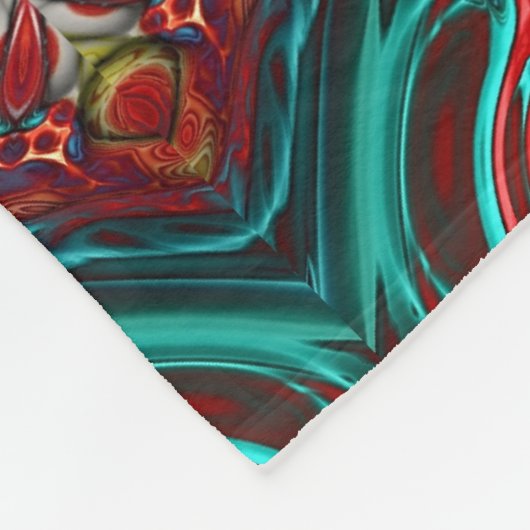 abstrakt art Fleece Blanket (Ecke)