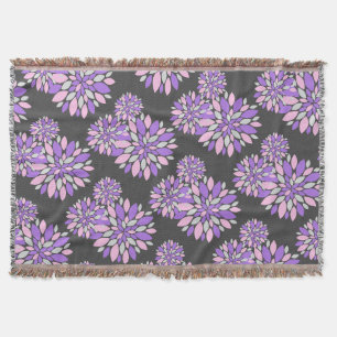 Abstrakt Art Floral Lila Petals Blanket Decke