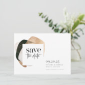 Abstrakt Art Foto Hochzeit Save The Date (Stehend Vorderseite)