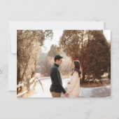 Abstrakt Art Foto Hochzeit Save The Date (Rückseite)