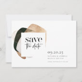 Abstrakt Art Foto Hochzeit Save The Date (Vorderseite)