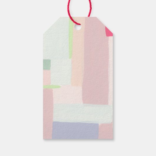 Abstrakt Art Frohe Weihnachtsgeschenke Tag Geschenkanhänger (Rückseite)