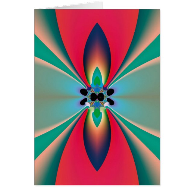 Abstrakt Art Funky Blume (Vorne)