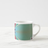 Abstrakt Art Funky Blume Espressotasse (Rechts)