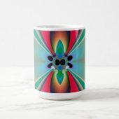 Abstrakt Art Funky Blume Kaffeetasse (Mittel)