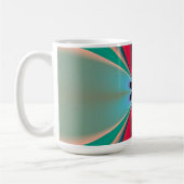 Abstrakt Art Funky Blume Kaffeetasse (Links)