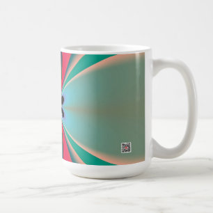 Abstrakt Art Funky Blume Kaffeetasse