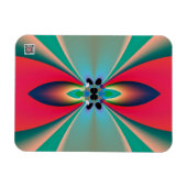 Abstrakt Art Funky Blume Magnet (Horizontal)