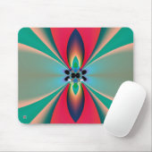 Abstrakt Art Funky Blume Mousepad (Mit Mouse)