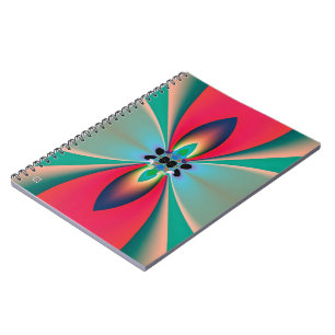 Abstrakt Art Funky Blume Notizblock