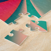 Abstrakt Art Funky Blume Puzzle (Seite)