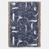Abstrakt Art Futuristic Muster Throw Blanket Decke (Vorderseite Vertikal)