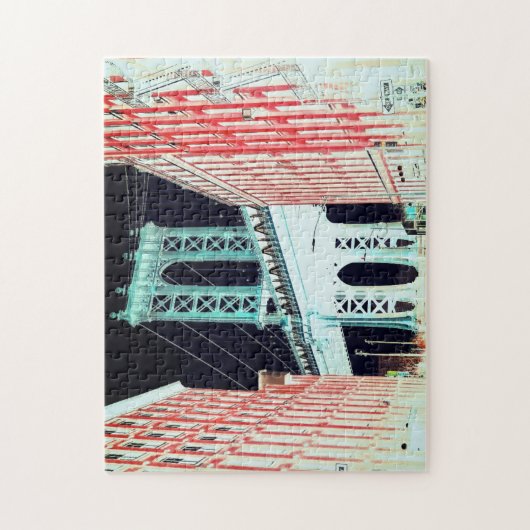 Abstrakt Art / George Washington Bridge New York Puzzle (Vertikal)