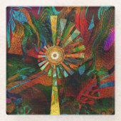 Abstrakt Art Glass Untersetzer (Vorderseite)