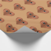 Abstrakt Art Gold Glitzer Herzstück Geschenkpapier (Ecke)