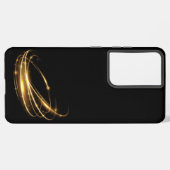abstrakt Art Golden Spiralline Stil Samsung Galaxy Hülle (Linke Seite)
