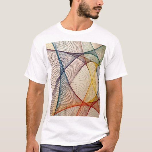 Abstrakt Art Graphic T - Shirt (Vorderseite)