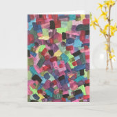 Abstrakt Art Gruß Karte (Gelbe Blume)