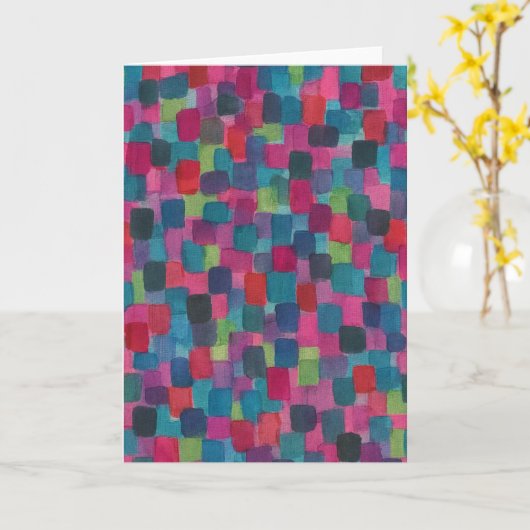 Abstrakt Art Gruß Karte (Gelbe Blume)