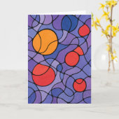 Abstrakt Art Gruß Karte (Gelbe Blume)
