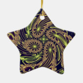 Abstrakt Art Happy Dance Keramik Ornament (Hinten)