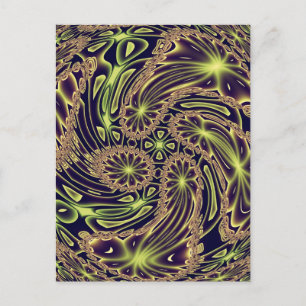 Abstrakt Art Happy Dance Postkarte