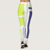 Abstrakt Art Lavender Leggings (Rückseite)