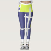 Abstrakt Art Lavender Leggings (Vorderseite)