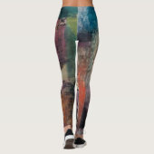 Abstrakt Art Leggings - Wearable Paul Klee Style (Rückseite)