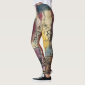 Abstrakt Art Leggings - Wearable Paul Klee Style (Links)