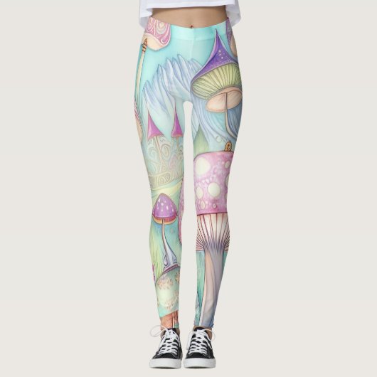 Abstrakt Art Leggins (Vorderseite)