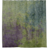 Abstrakt Art Lila Blue Modern Duschvorhang (Vorderseite)