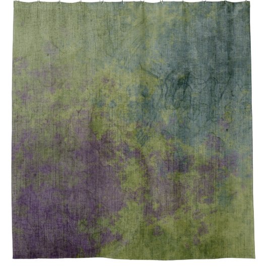 Abstrakt Art Lila Blue Modern Duschvorhang (Vorderseite)