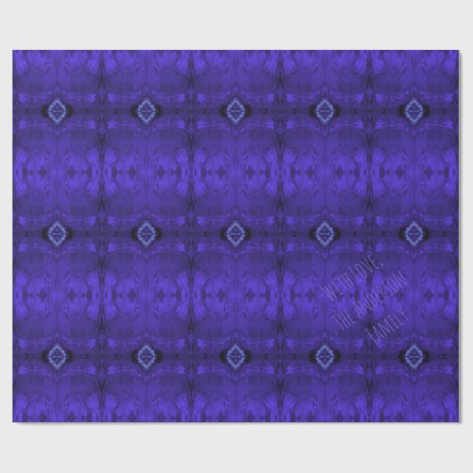 Abstrakt Art Lila Geometric Musterdiamanten Geschenkpapier (Flach)