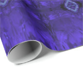 Abstrakt Art Lila Geometric Musterdiamanten Geschenkpapier (Rolleneckpunkt)