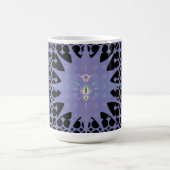 Abstrakt Art Lila Space Fraktal Kaffeetasse (Mittel)