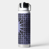 Abstrakt Art Lila Space Fraktal Trinkflasche (Hinten)