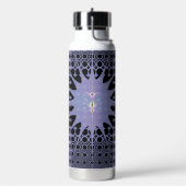 Abstrakt Art Lila Space Fraktal Trinkflasche (Links)