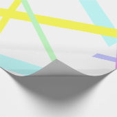 Abstrakt Art Lines Wrapping Paper Geschenkpapier (Ecke)