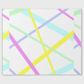 Abstrakt Art Lines Wrapping Paper Geschenkpapier (Flach)