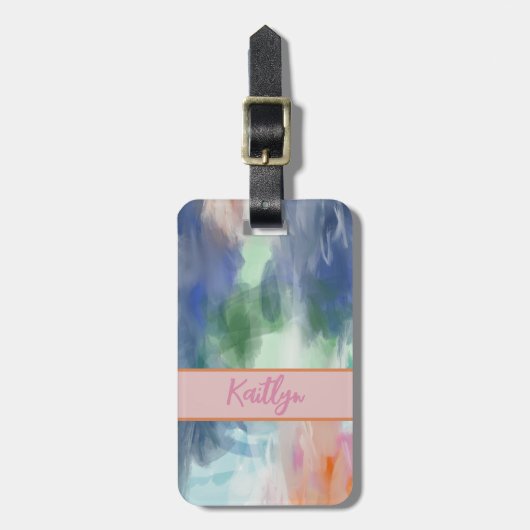 Abstrakt Art Lugage Tag Gepäckanhänger (Vorderseite vertikal)